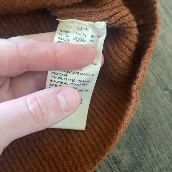 Free People Long Sleeve Slouchy oversized Ribbed Tunic Sweater turtleneck - Picture 7 of 7